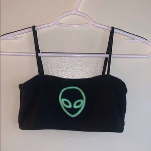 Alien Black Bandeau Bralette Small